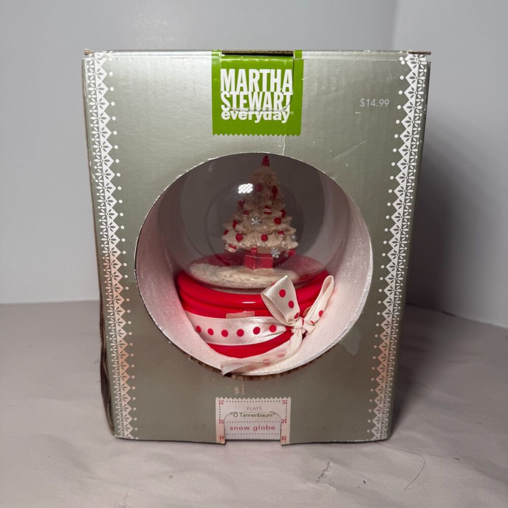 Martha Stewart SnowGlobe for Kmart O‎ Tannenbaum New Old Stock Holiday